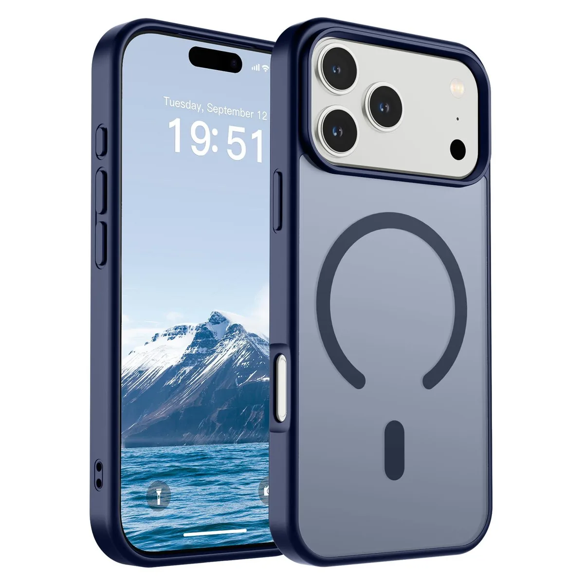KEHIPI KEHIPI Magnetic Case for iPhone 17 Pro Max Navy Blue — product photo