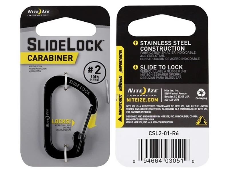 NITE IZE NITE IZE CSL2-01-R6 Locking Carabiner Clip utensil — product photo