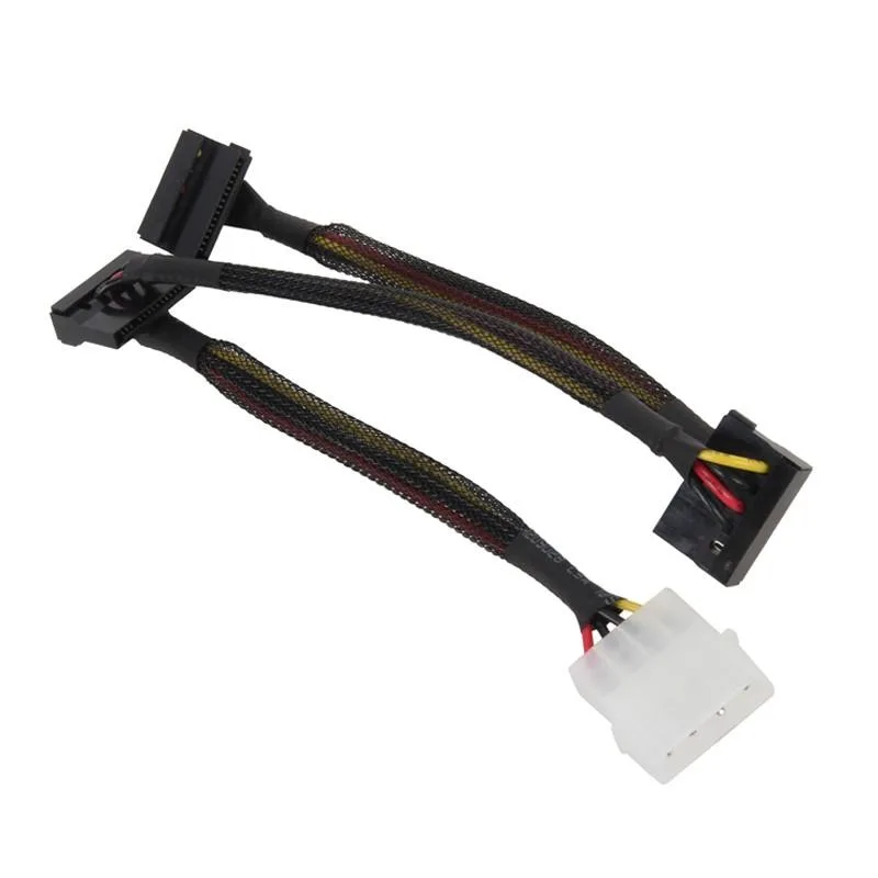 EN-Labs EN-Labs Molex 4 Pin to 3 SATA 15-pin Power Splitter Adapter 18 Inch internal power cable — product photo