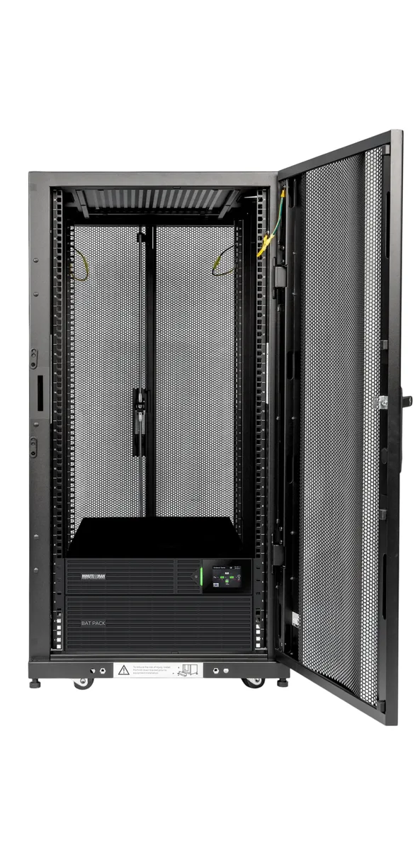 MINUTEMAN MINUTEMAN MMCAB24S10K 24U Server Rack with 10 kVA UPS, 19U Usable — product photo