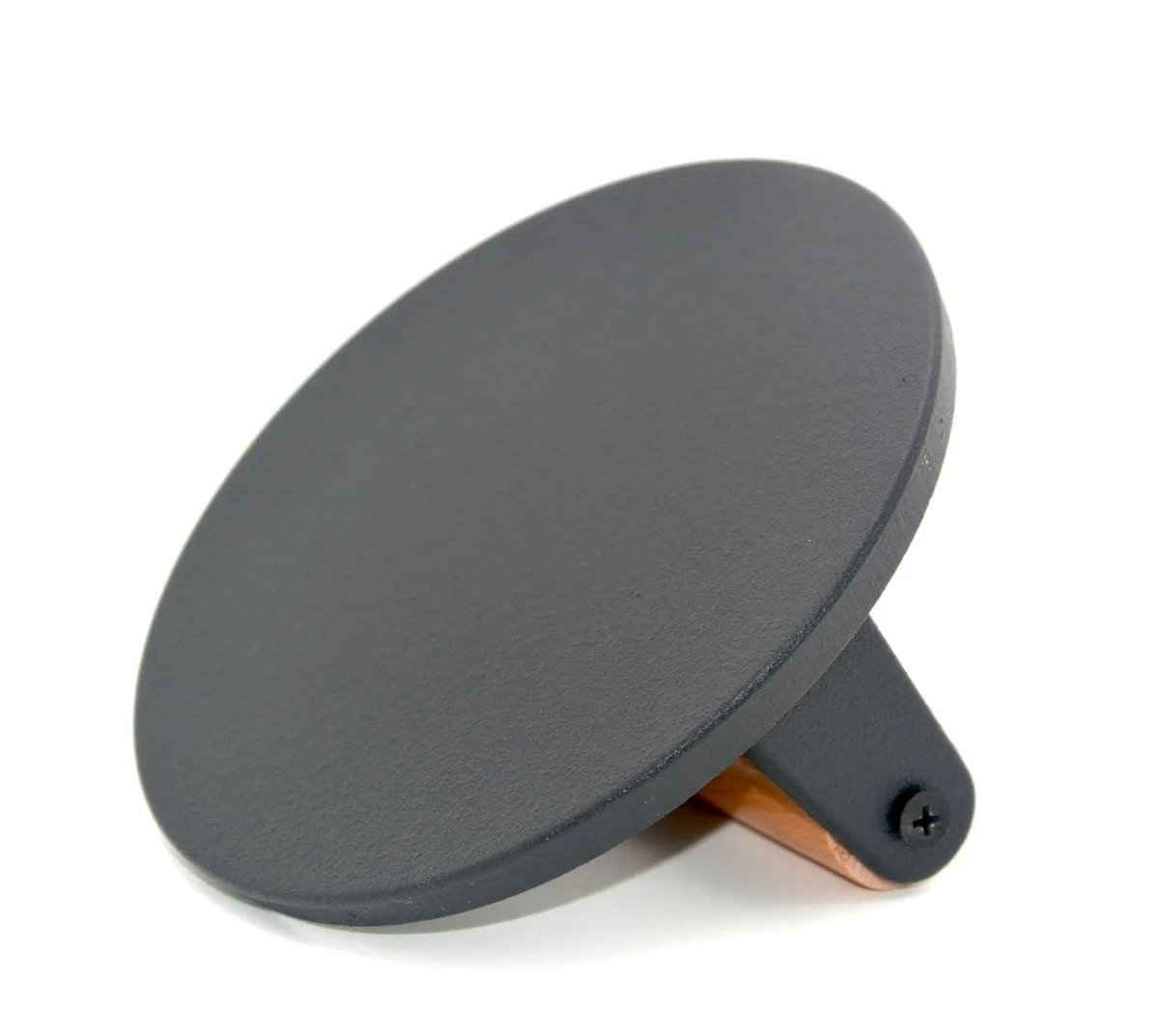  Cast Iron Smash Burger Press 6.4" 2.5" Wooden Handle — product photo