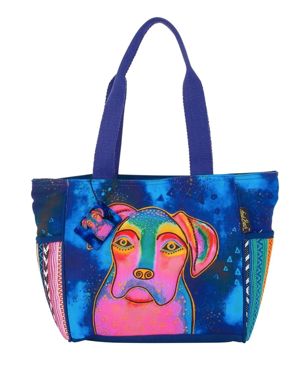 Sun 'N' Sand Sun 'N' Sand Laurel Burch Woof Dog Medium Tote 17" x 6" x 10 — product photo