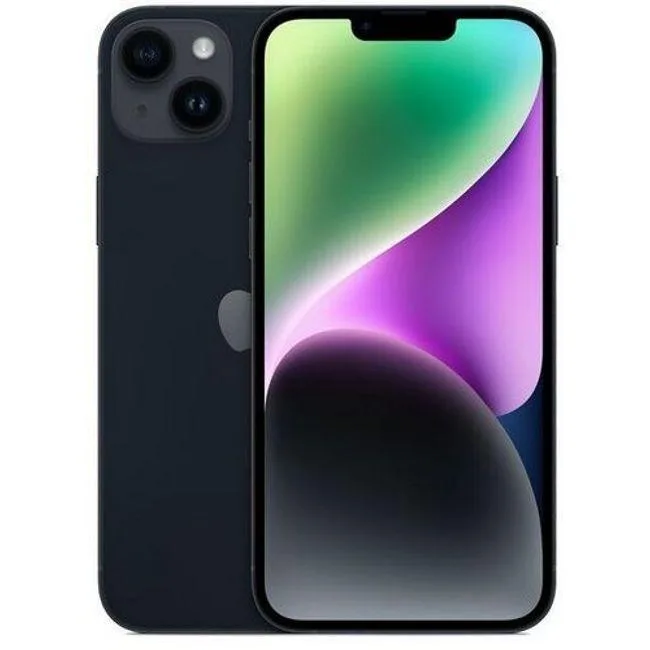 Apple Apple iPhone 14 128GB Midnight Dual eSIM cell phones - unlocked — product photo