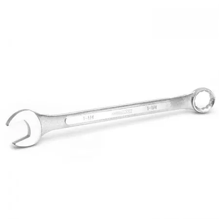OEMTOOLS 22104 1-1/4" combination wrench, chrome finish, raised panel, offset box and open ends