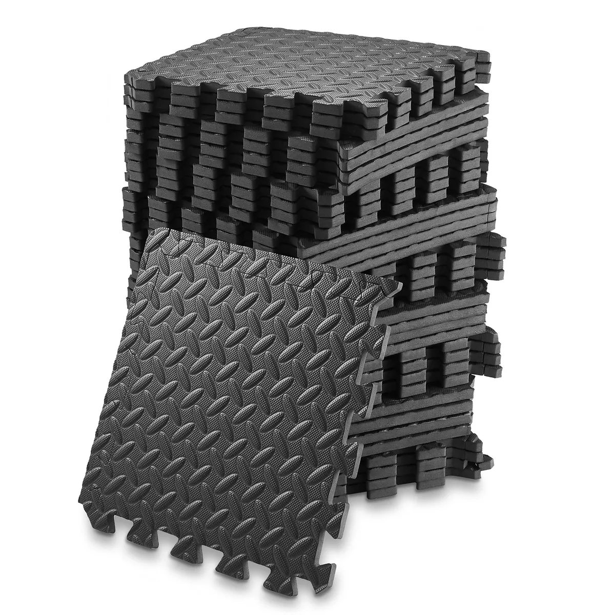 Philosophy Gym Philosophy Gym 36 Sq Ft 1/2" Black Interlocking Foam Mats — product photo