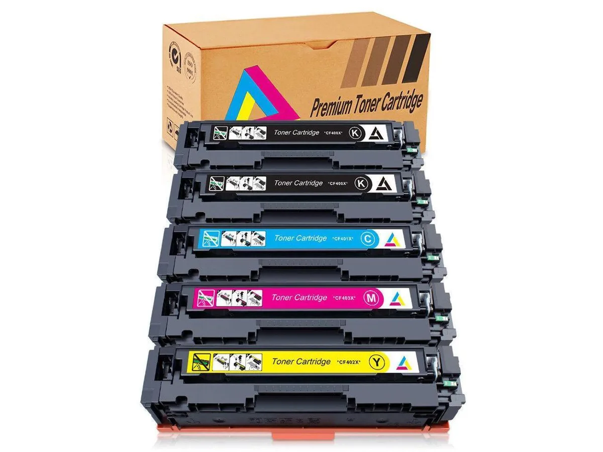 V4ink V4ink 5-Pack CF400X 201X Toner Cartridge Set 2Bk 1C 1M 1Y — product photo