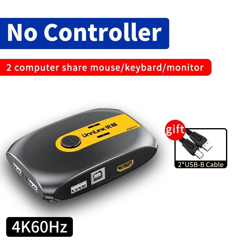 YINGHUA YINGHUA 2-Port HDMI KVM Switch 4K60Hz with Extender — product photo