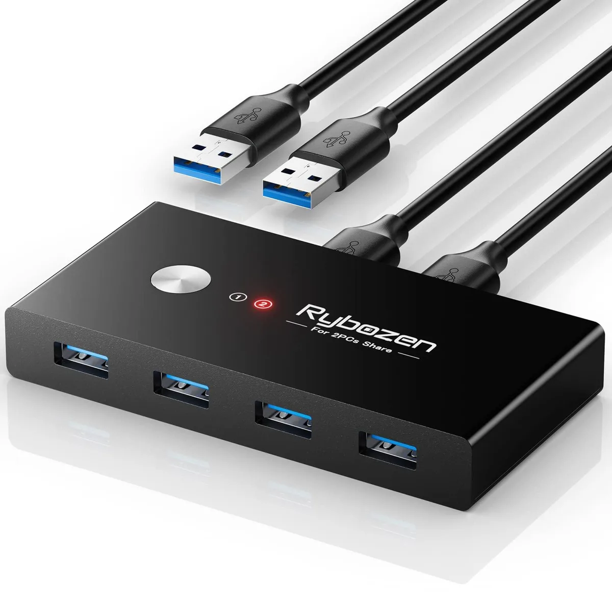 KEHIPI KEHIPI U309 USB 3.0 KVM Switch 2 PCs 4 Ports — product photo
