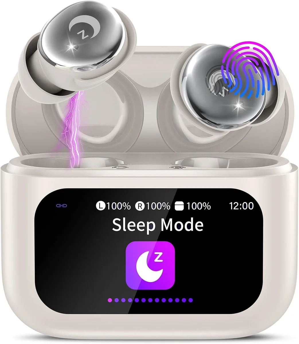 YINGHUA YINGHUA L8 Pro Sleep Earbuds Bluetooth 5.4 48H Bee White — product photo