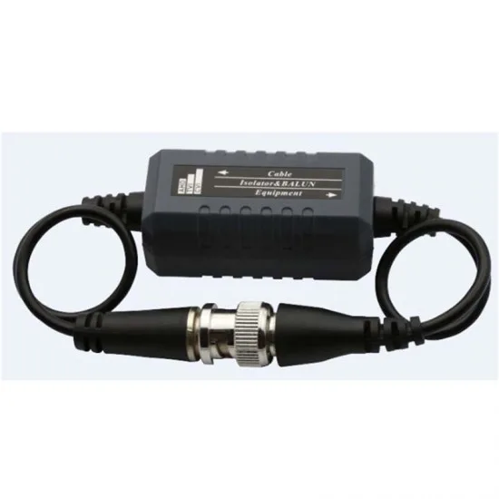 Small black BNC male-to-female adapter with short cables on both ends
