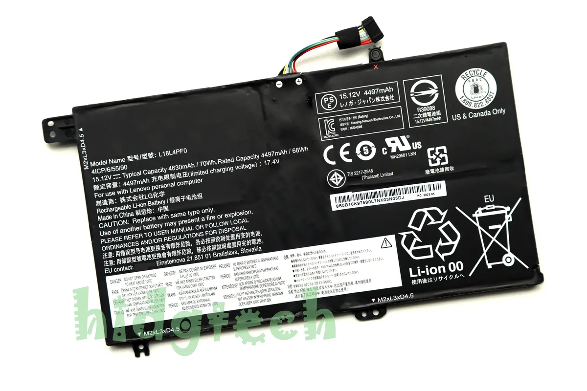 Beisite Beisite L18L4PF0 L18M4PF5 70Wh laptop battery — product photo