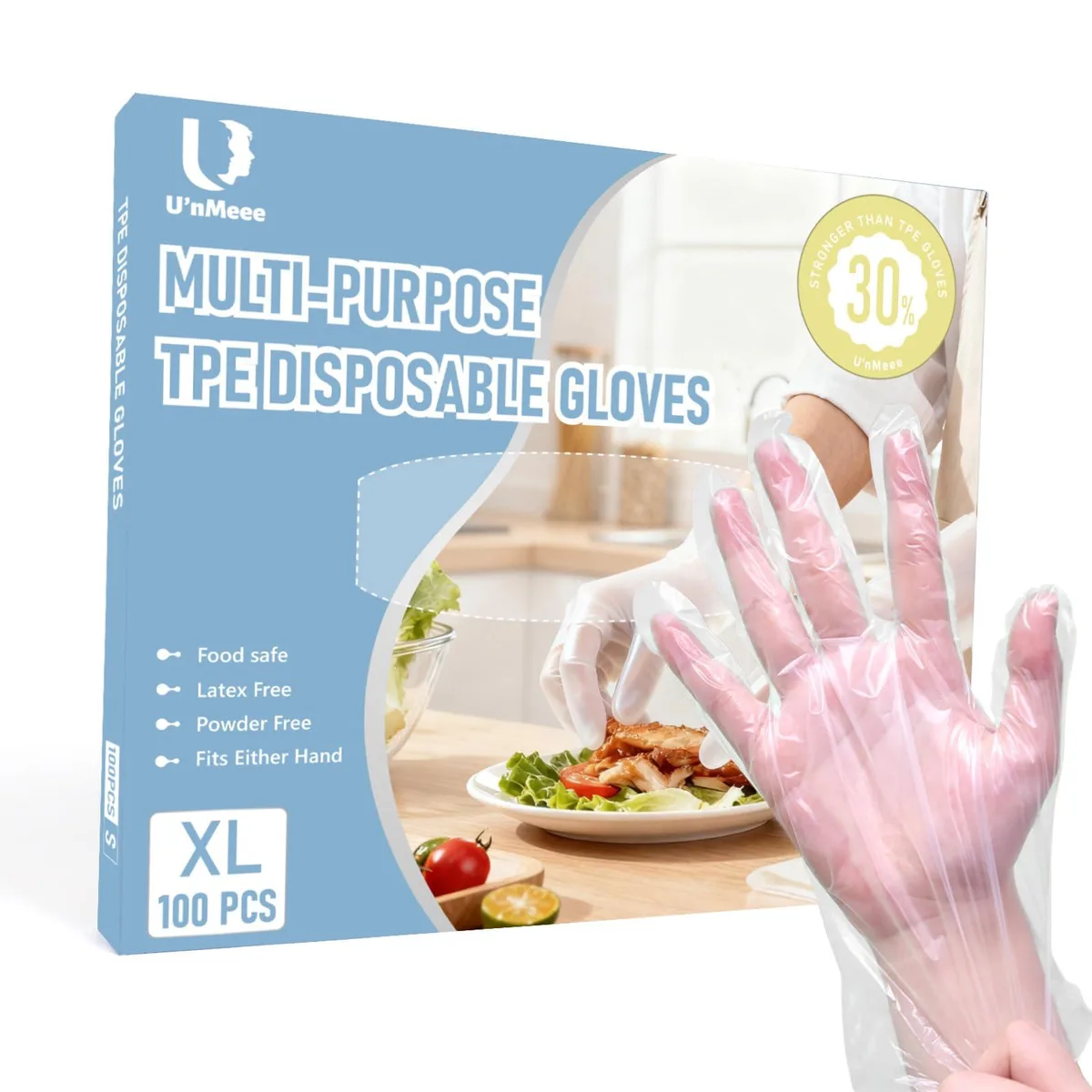 U‘NMEEE TPE100-GLV-S-UNM Glove Large 100 PCS — product photo