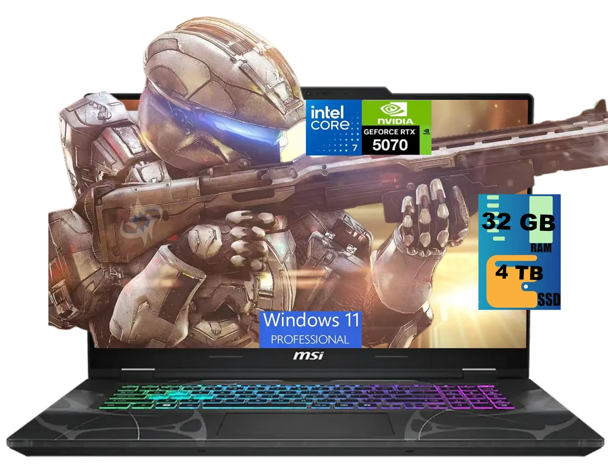 MSI MSI Cyborg 15 gaming laptop 15.6" 144Hz Core 7 240H RTX 5070 32GB 4TB — product photo