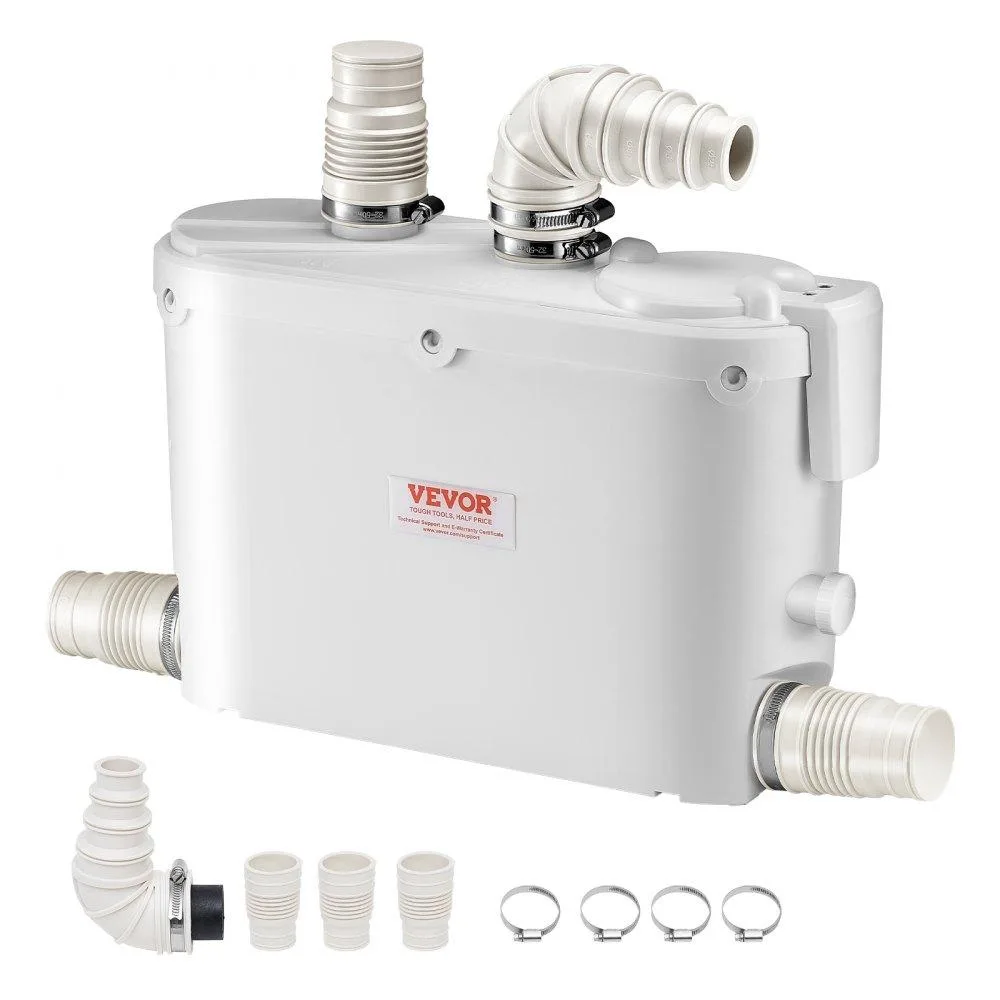 VEVOR VEVOR FLO500-DE Pro Macerator Pump 500W 29 GPM 26 ft 4 Inlets — product photo