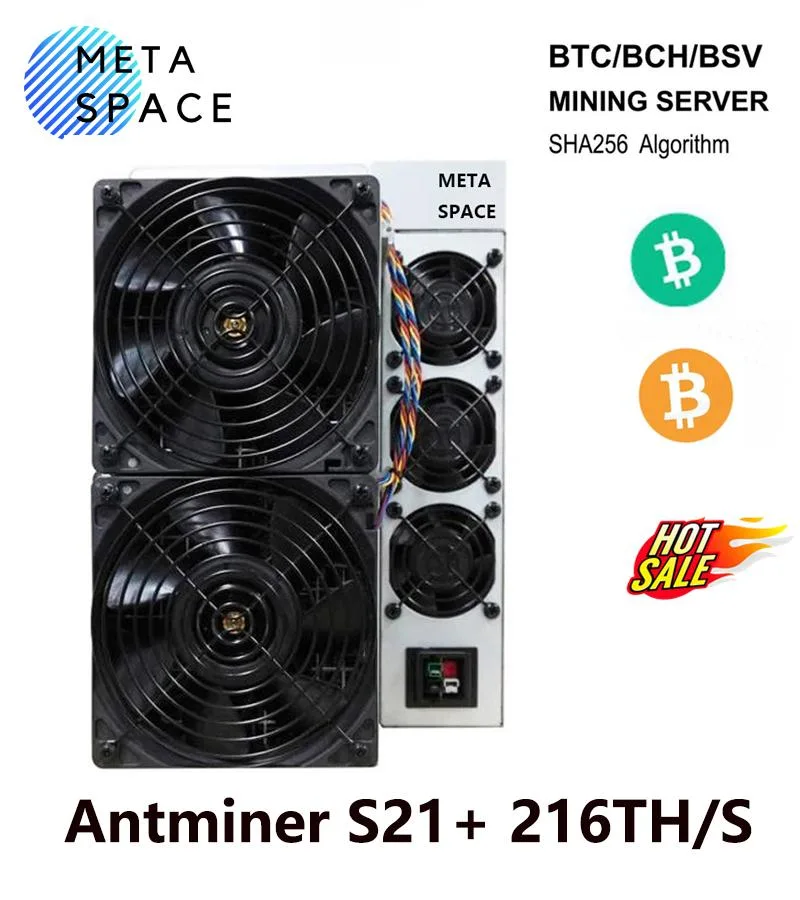 AFRNDK AFRNDK Antminer S21+ 216TH/s 3564W Bitcoin mining hardware — product photo