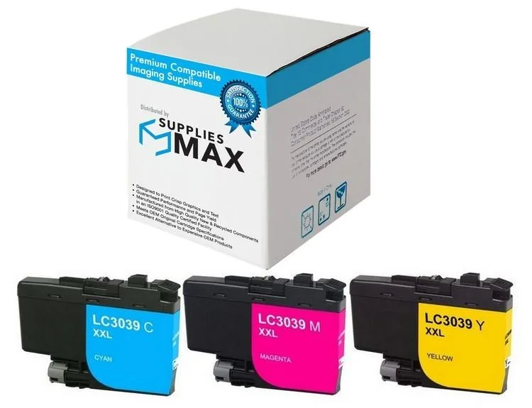 SuppliesMax SuppliesMax LC-30393PKS Ultra High Yield Inkjet Combo Pack (C/M/Y) 6000 Pages — product photo