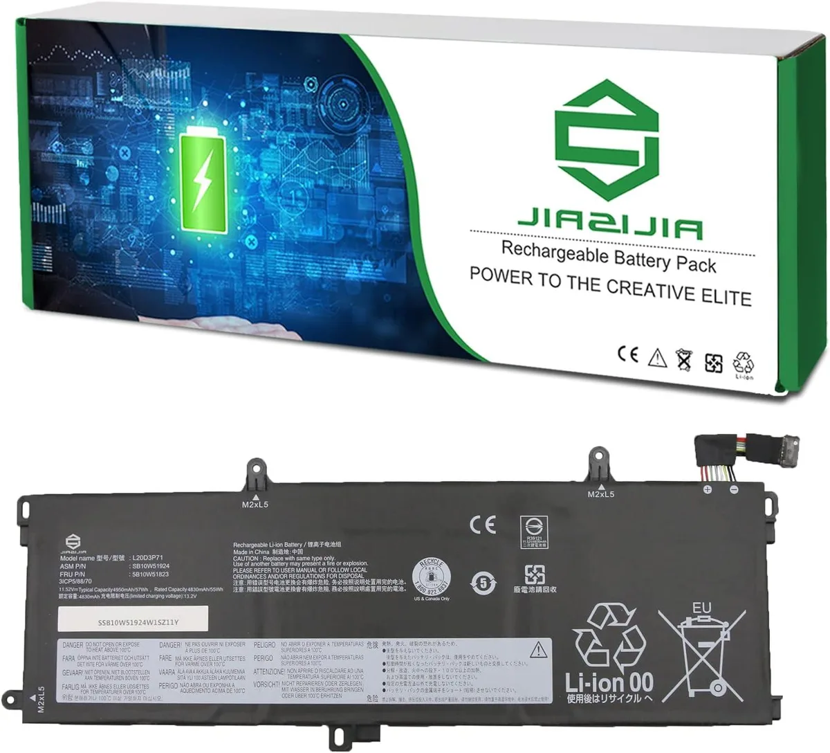 NShi NShi L20D3P71 11.52V 57Wh laptop battery — product photo