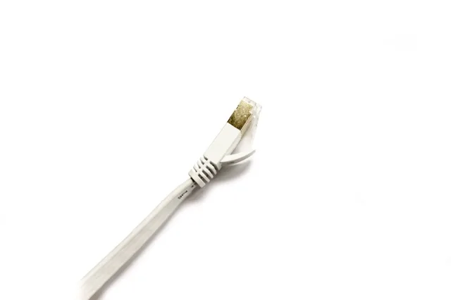Nexhi Nexhi UTP-1800-14W Cat 6 Ethernet Cable 14 ft White Flat 1.2mm 32 AWG 350 MHz — product photo