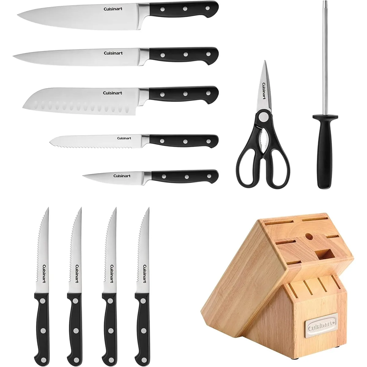 Cuisinart Cuisinart C77TR-12P3 12pc Black Triple Rivet Block Set — product photo