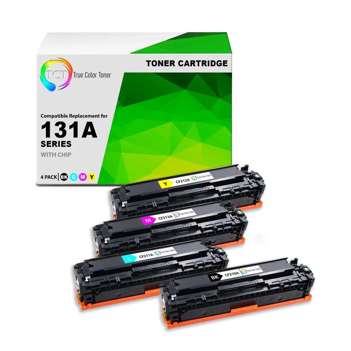 True Color Toner True Color Toner 131A 4 Pack Toner Cartridge CF210A CF211A CF212A CF213A — product photo