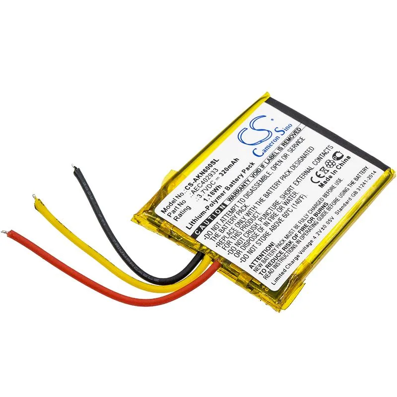 Cameron &amp; Co Cameron &amp; Co Battery for AKG N60 NC 3.7V 320mAh Li-Polymer — product photo