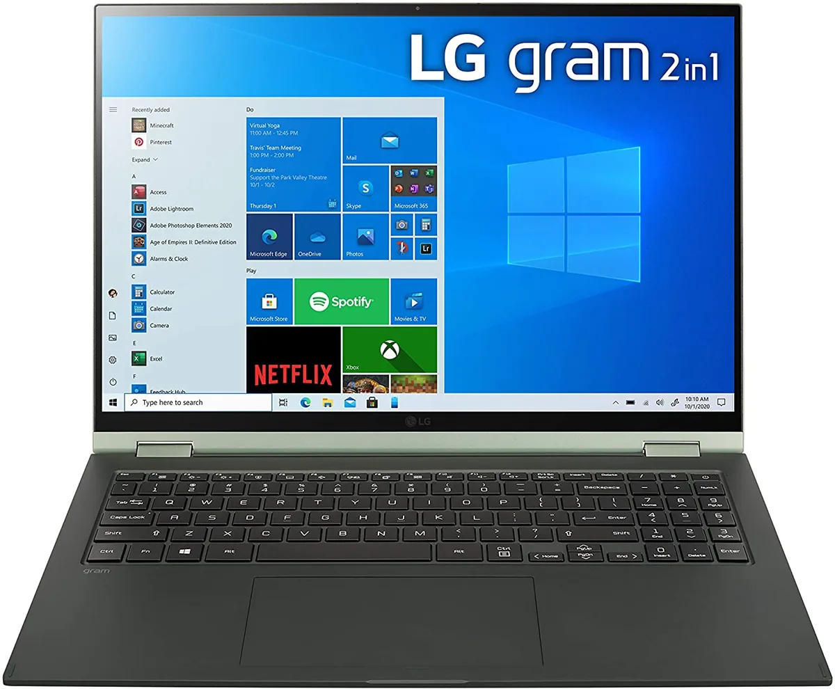 LG Electronics LG Electronics Gram 16T90P 16" WQXGA 2-in-1 Touch Laptop i5-1135G7 16GB 512GB — product photo