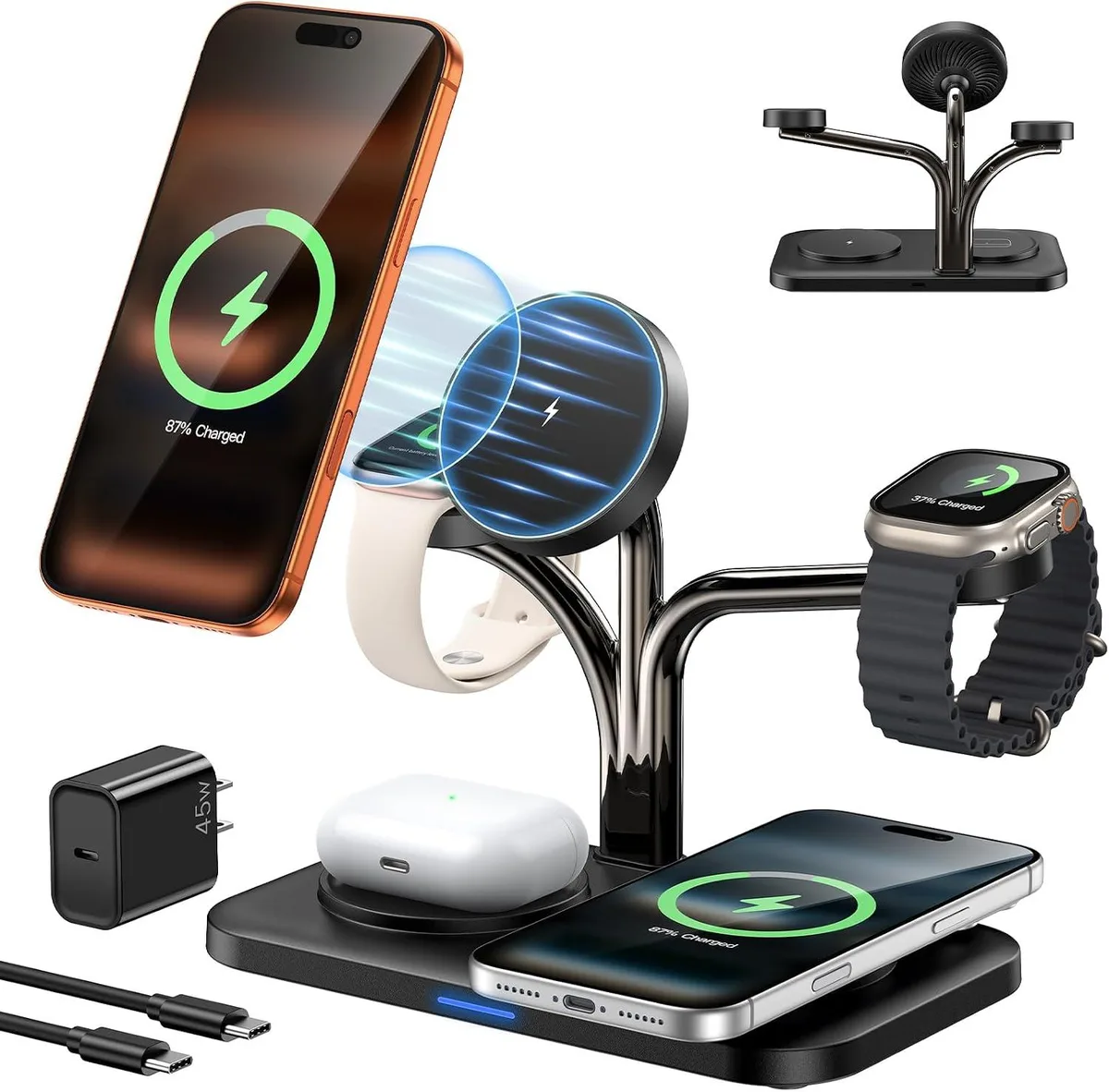 Luisport Luisport 45W 5-in-1 Magnetic Charging Station iPhone 12-17 — product photo