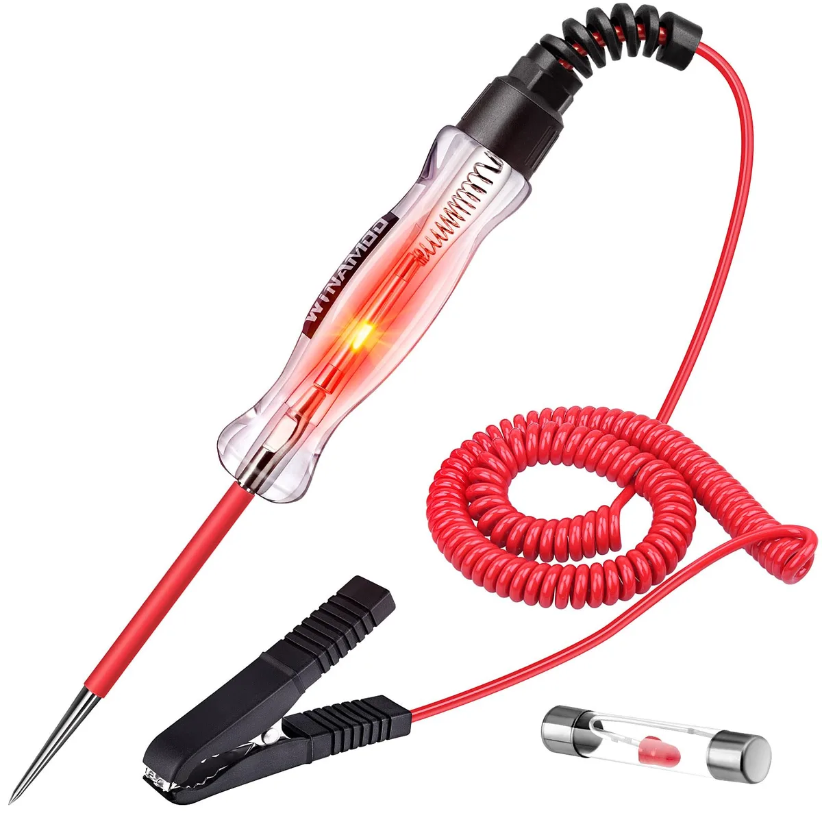WINAMOO 6-24V Automotive Circuit Tester 135IN PU Wire — product photo
