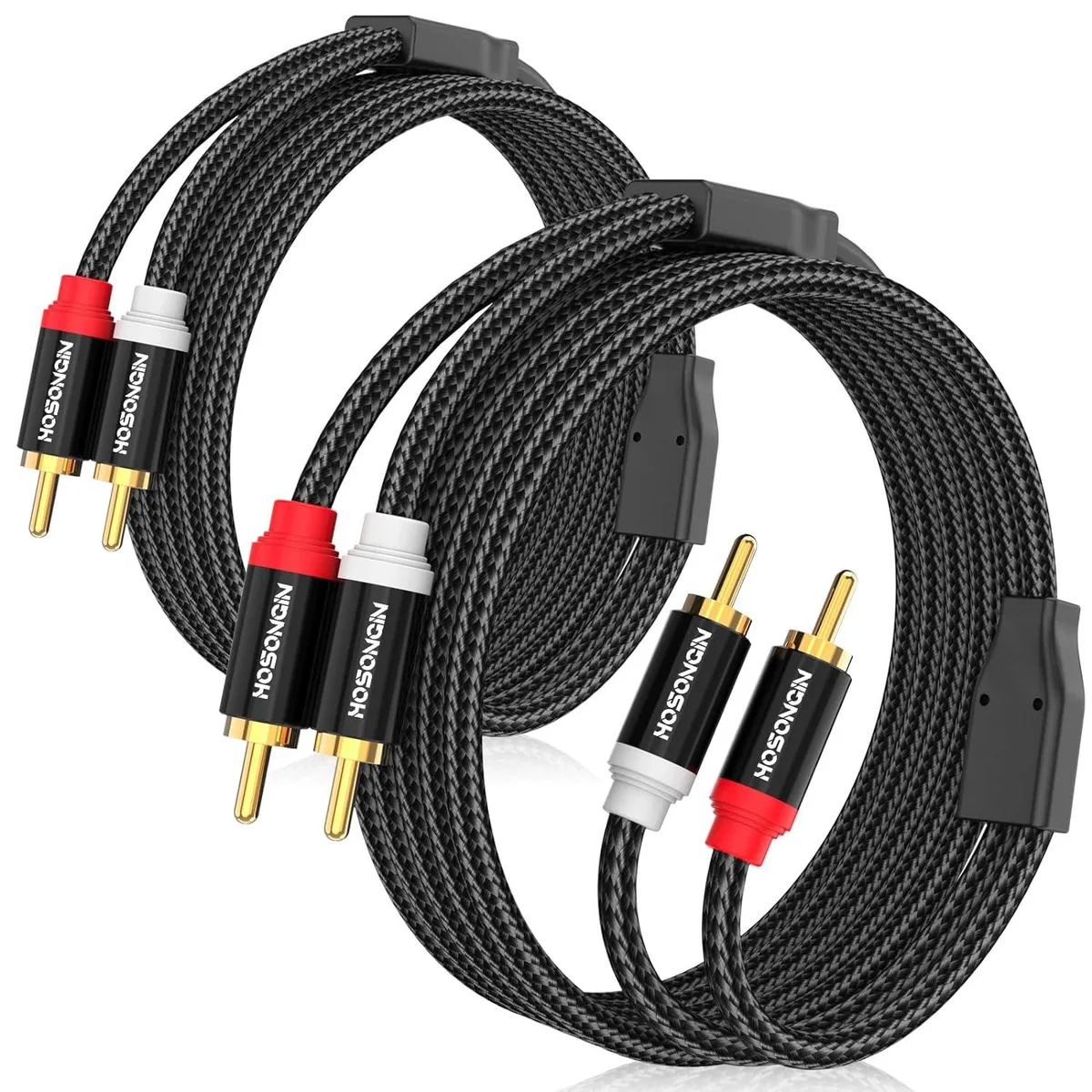 PISKEKAT PISKEKAT 2-Male to 2-Male RCA Cable 3.3ft 2 Pack — product photo