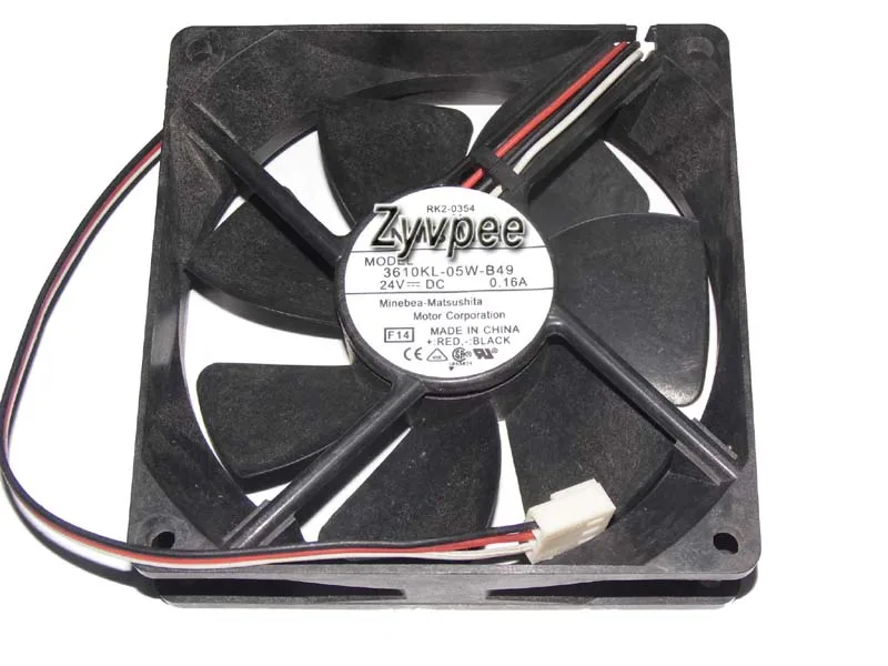 Zyvpee Zyvpee 3610KL-05W-B49 92x25mm 24V 0.16A 3-pin case fan — product photo