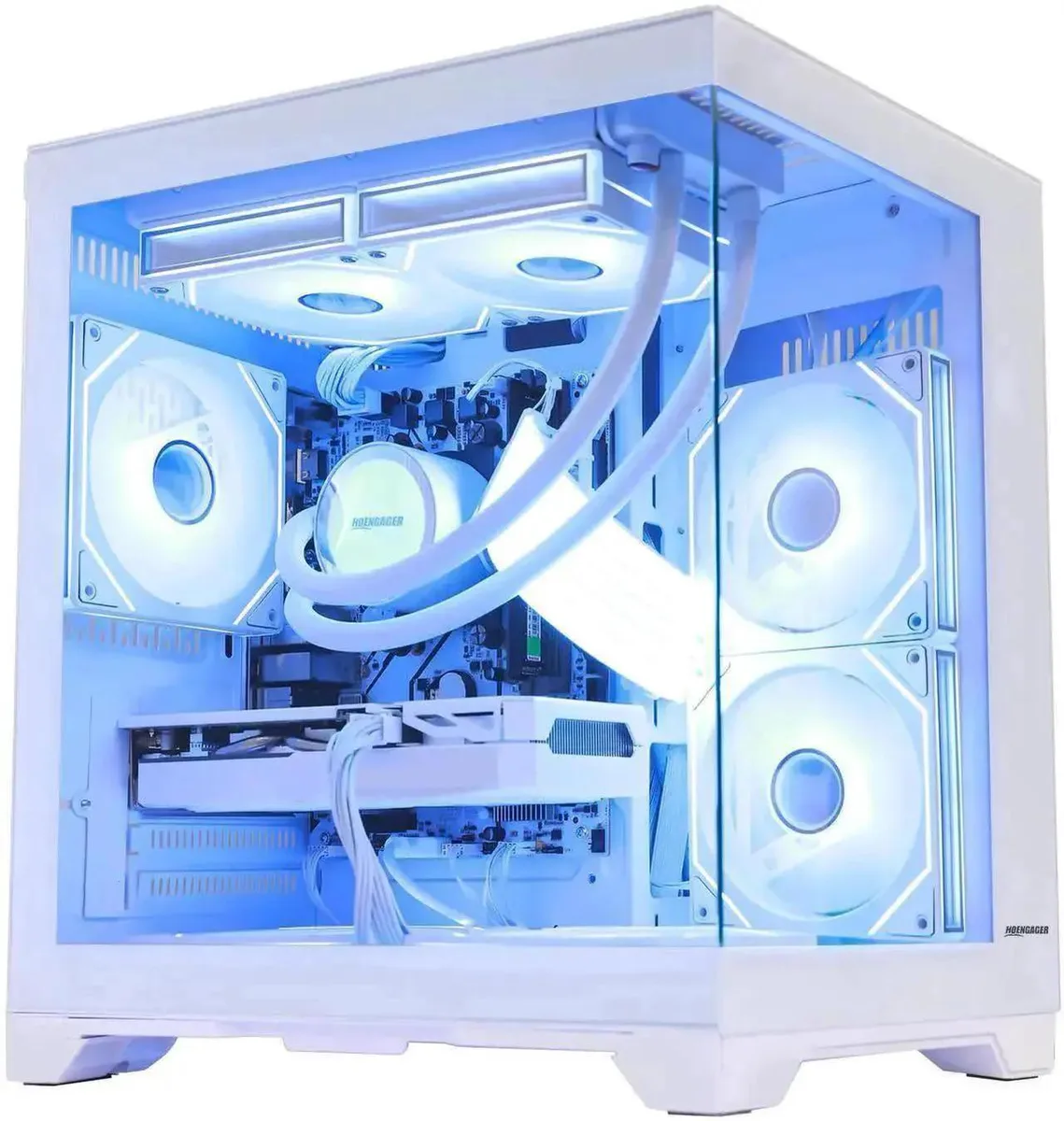Hoengager Hoengager Gaming PC Ryzen 7 5700X RTX 5060 Ti 32GB DDR4 3TB White — product photo