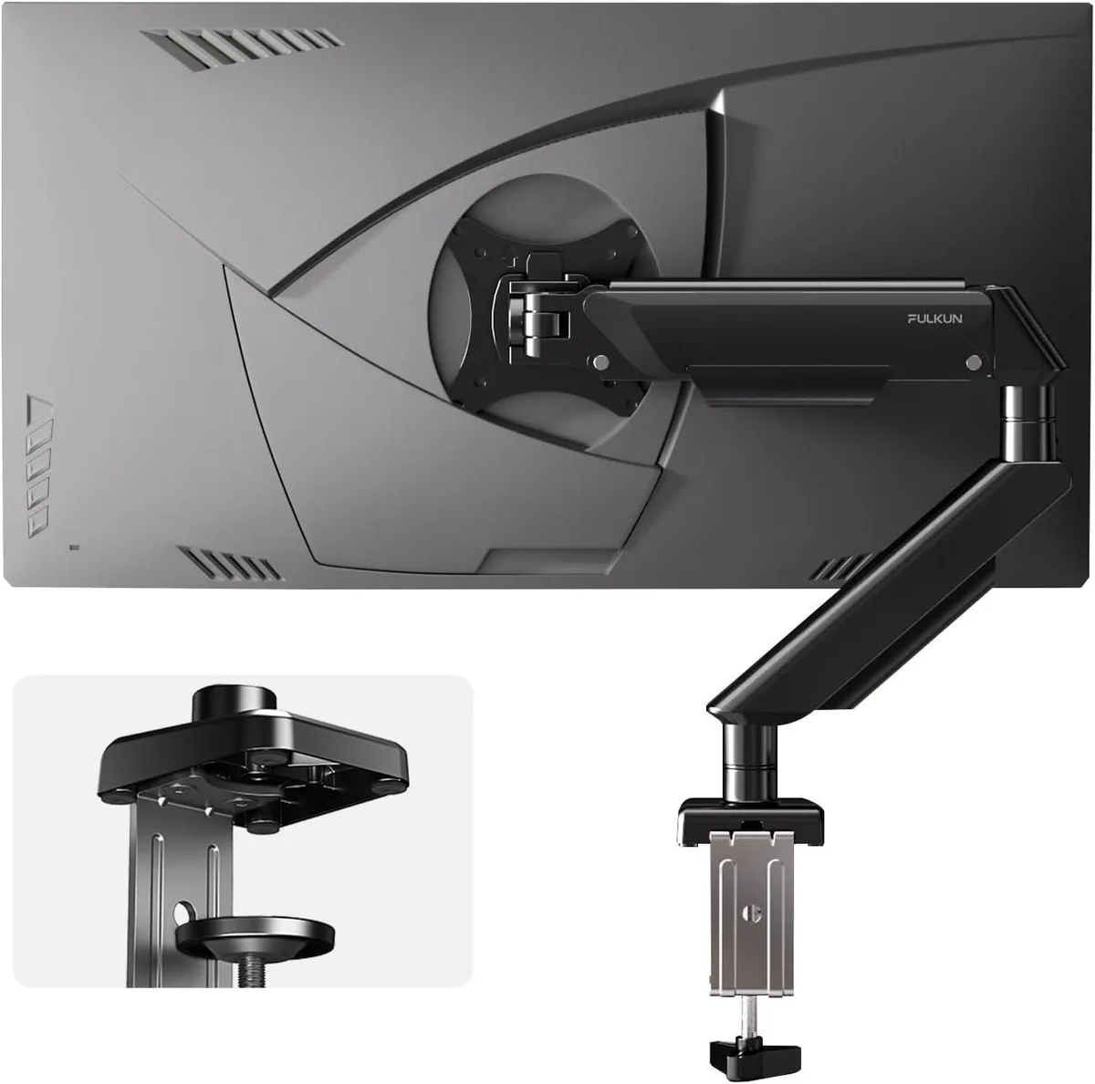 BFKK BFKK Single Monitor Mount 13-32" 22 lbs VESA 75x75 100x100 Black — product photo