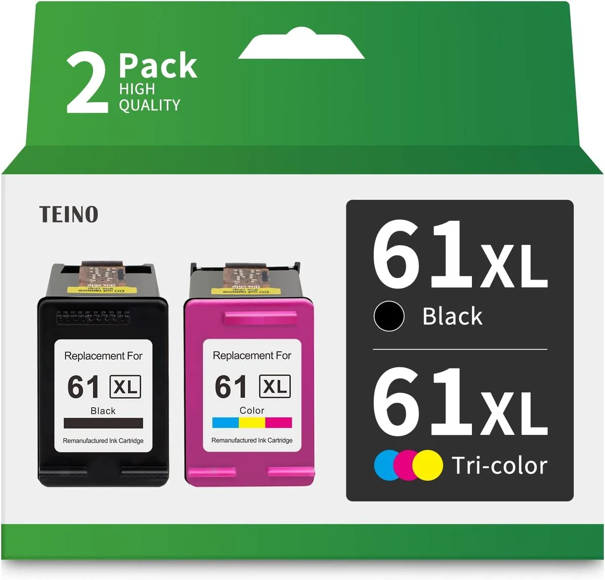 NuoTo NuoTo 61 61XL Black & Tri-Colour Ink Cartridge 2 Pack — product photo