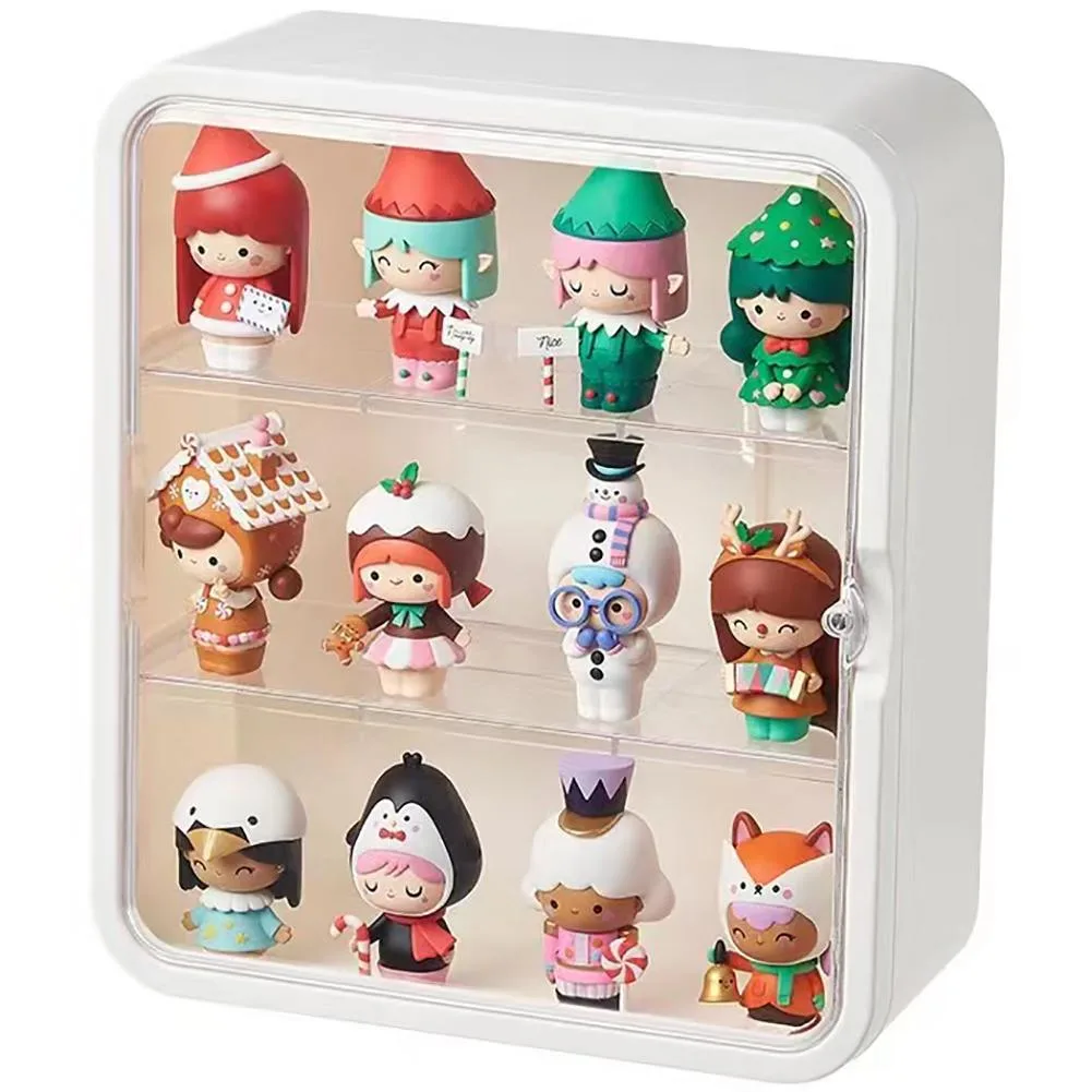 Vandue Corporation Vandue Corporation OnDisplay Deluxe UV-Protected Clear Figurine Display Box White 12x10.6x4.5in — product photo