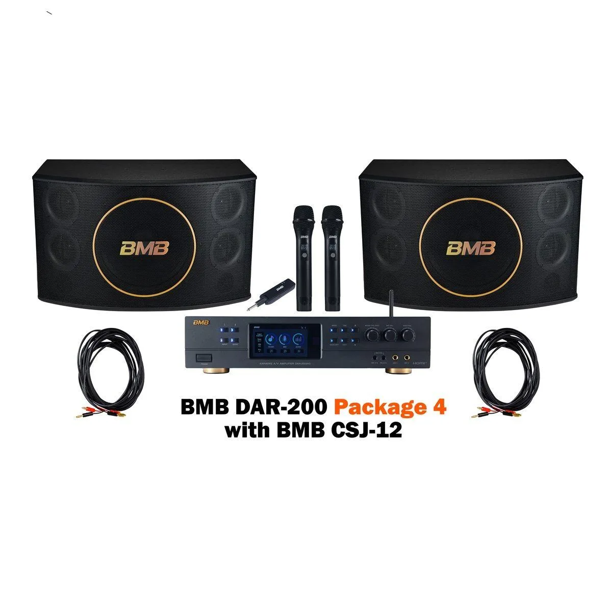 BMB BMB DAR-200HD Amplifier with CSJ-12 Speakers &amp; WH-210 Microphones Package 4 — product photo