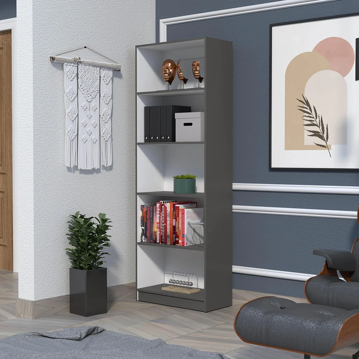 tuphen tuphen Sutton 4-Shelf Bookcase 23.5"W 11.6"D — product photo