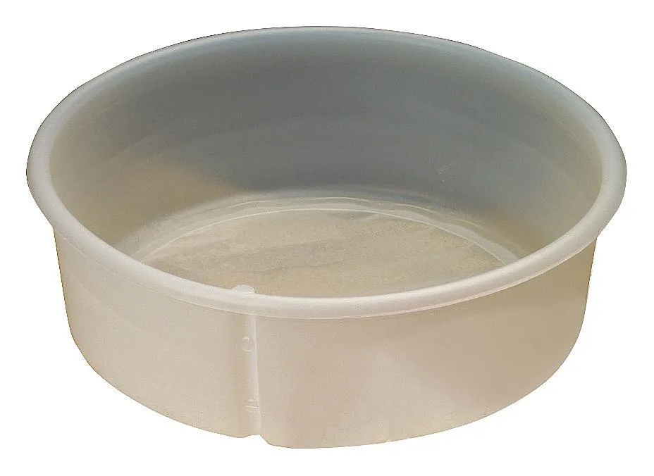 Red polyethylene disposable tank strainer, 12 in diameter, pack of 20