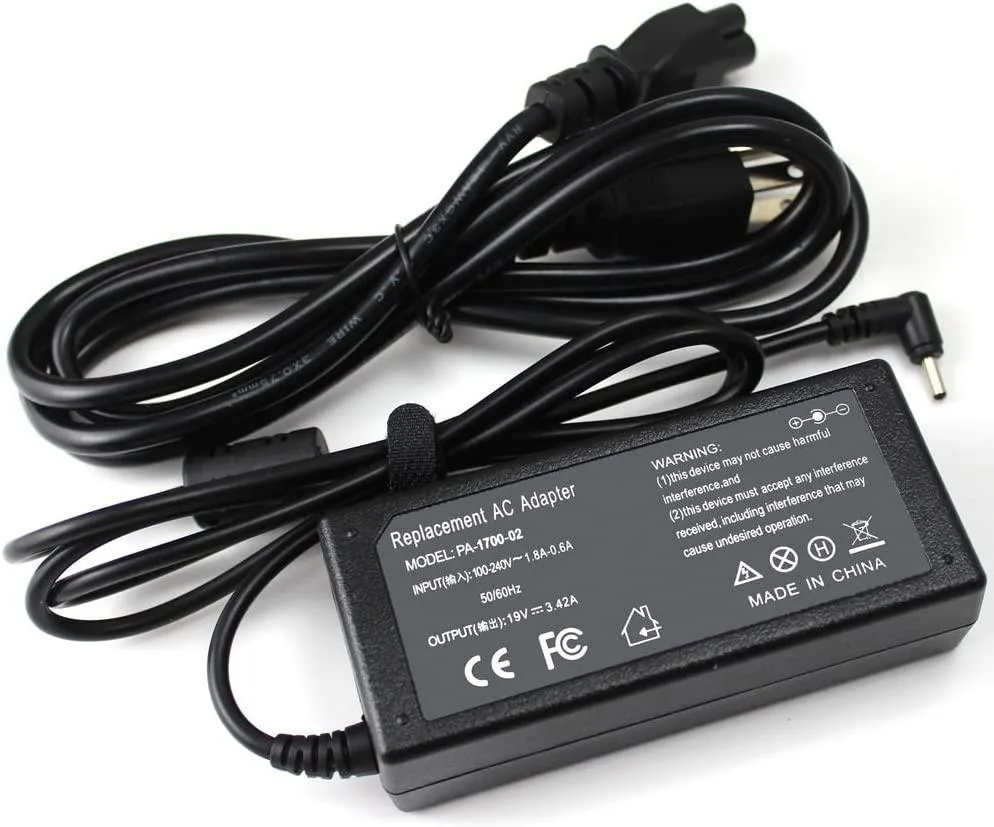 myVolts myVolts laptop AC adapter 19V 3.42A 65W for Samsung NP900X3D NP900X3E — product photo