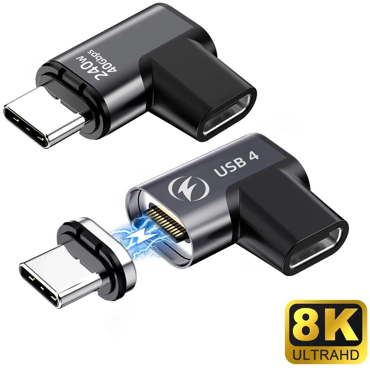 LUOM LUOM LD240W 240W 40Gbps 90° Magnetic USB C Converter — product photo
