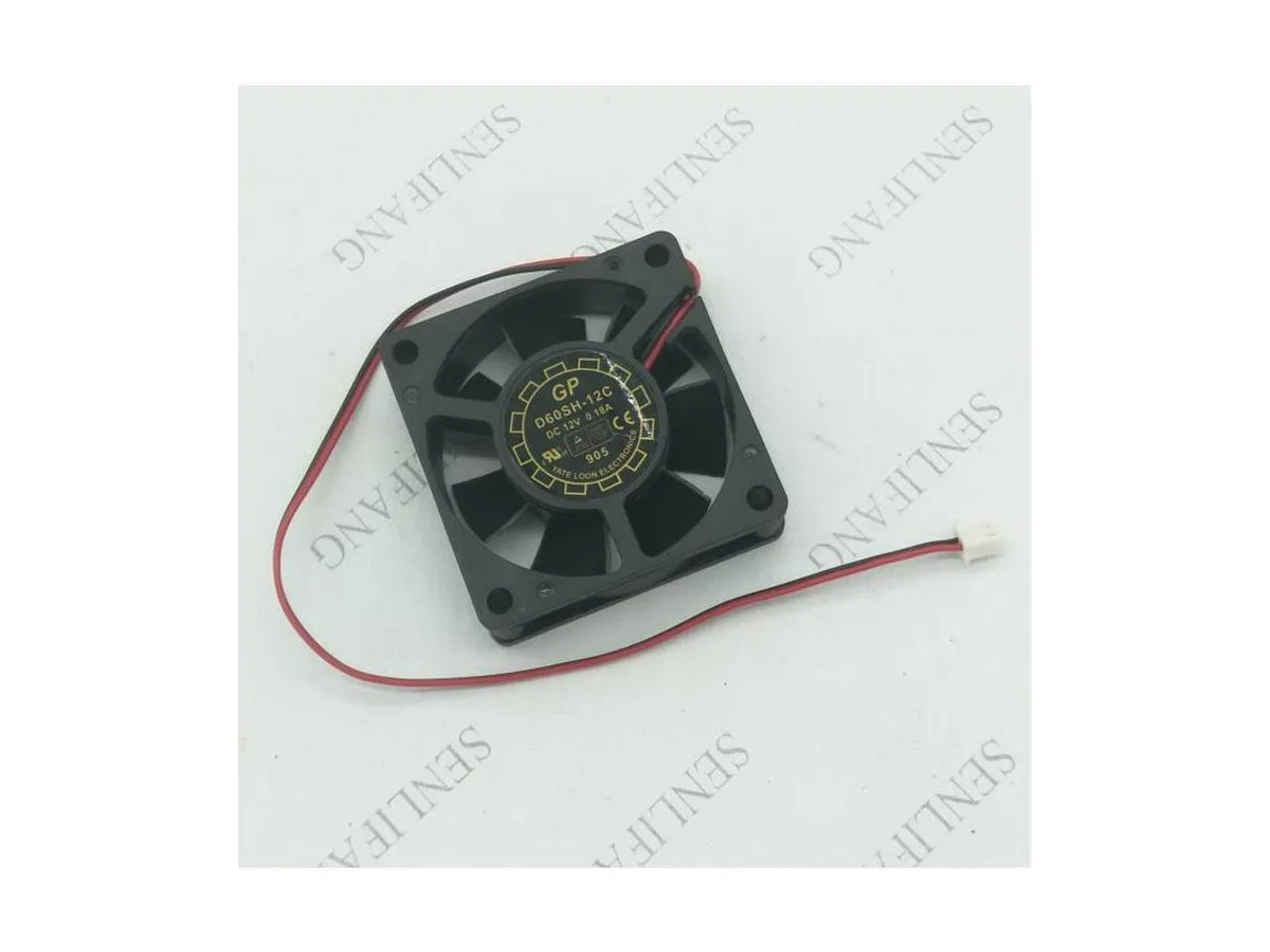 Fans Fans 6025 GP D60SH-12C DC12V 0.18A 2 Wires 2 Pins 6CM case fan — product photo