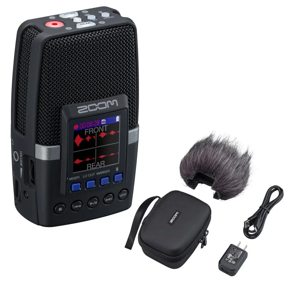 Zoom Zoom H2essential Multi-Mic Handy Recorder (ZH2E) with APH-2e Accessory Pack — product photo