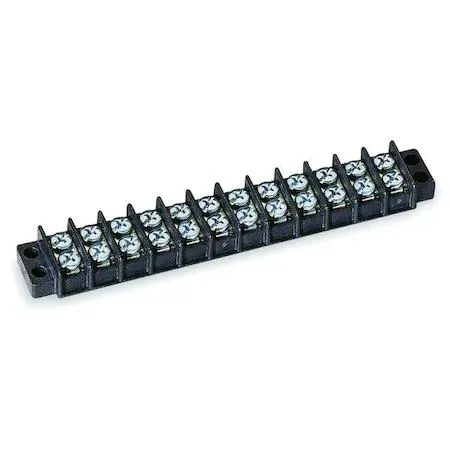 Value Brand Value Brand Terminal Strip 12 Pole 2 Row 30 A 600 V AC 10 AWG Screw — product photo