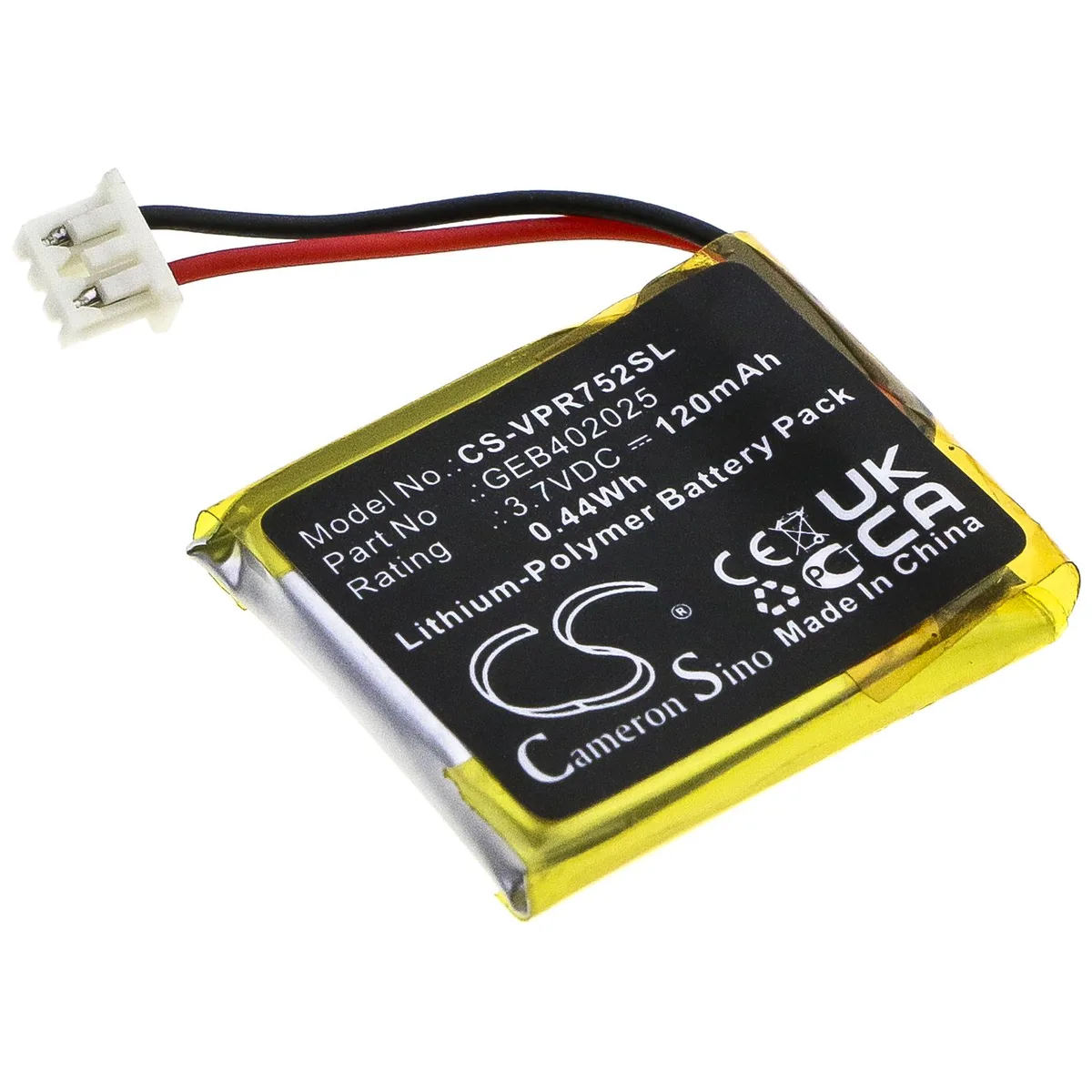 Estry Estry standard battery 120mAh 3.7V for JFC 7752 7941 — product photo