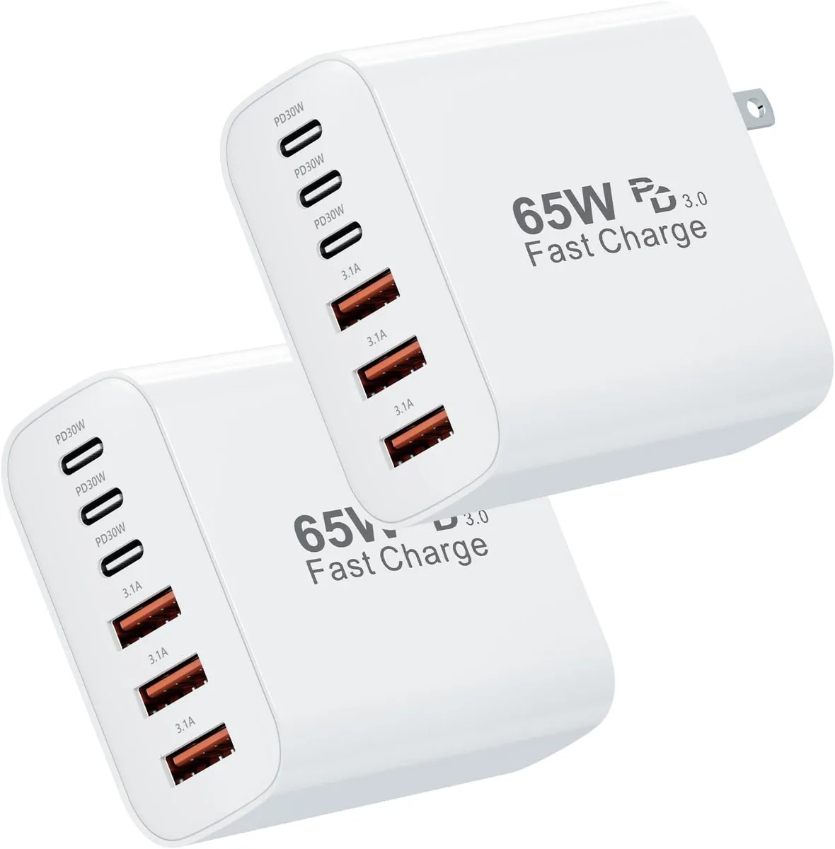 ONITOON ONITOON 65W 6-Port USB-C Wall Charger 2-Pack USB-C 13Pro — product photo