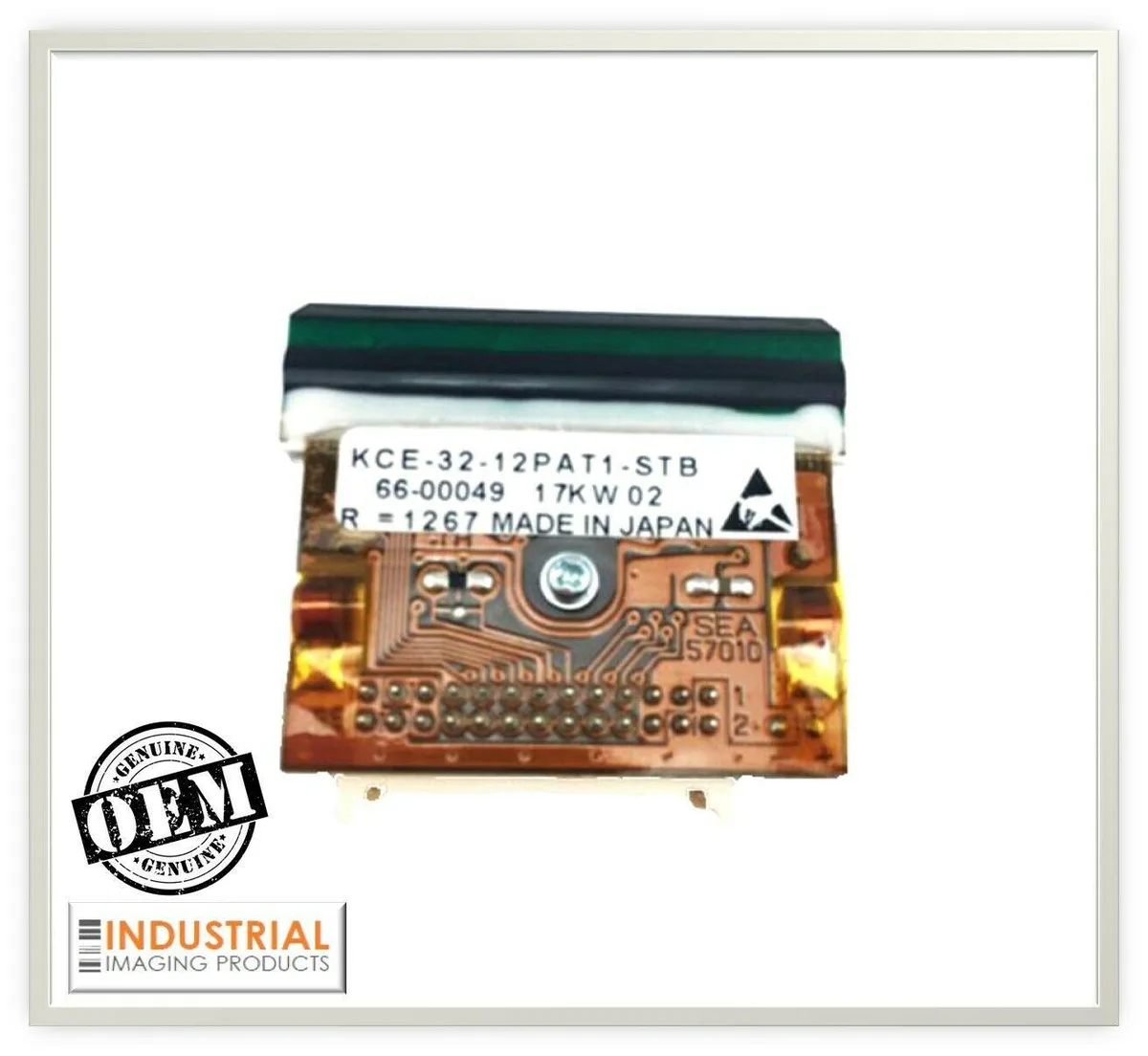 Thinkstar thermal printhead for Bell-Mark ECO 32mm, rectangular black module with gold contacts