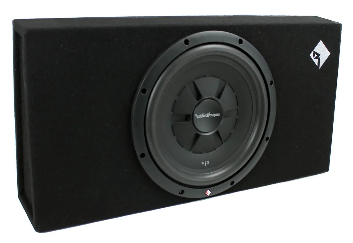 Rockford Fosgate Rockford Fosgate R2S-1X12 12" 250W RMS Shallow Loaded Subwoofer Enclosure — product photo