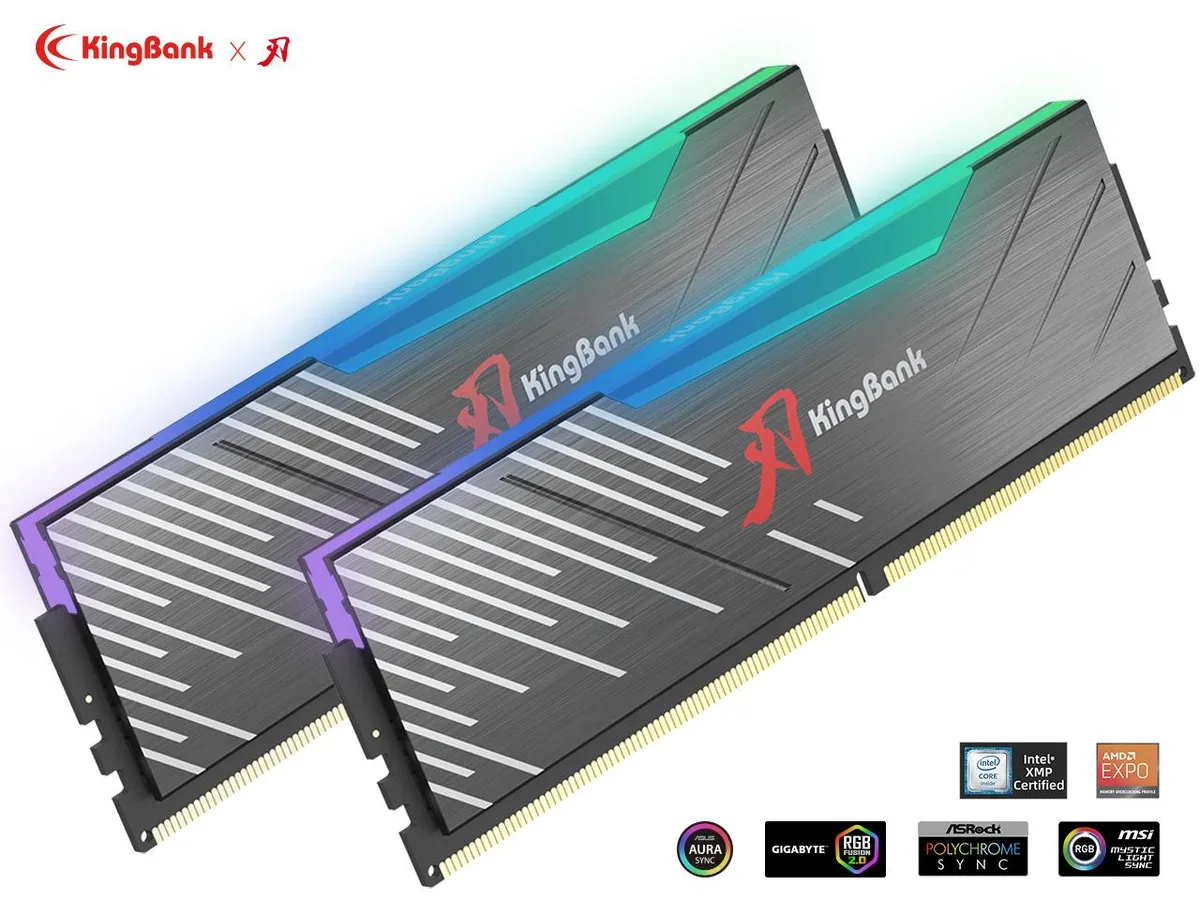 KINGBANK KINGBANK SoarBlade DDR5 32GB (2x16GB) 6400MHz CL32 ARGB Black — product photo