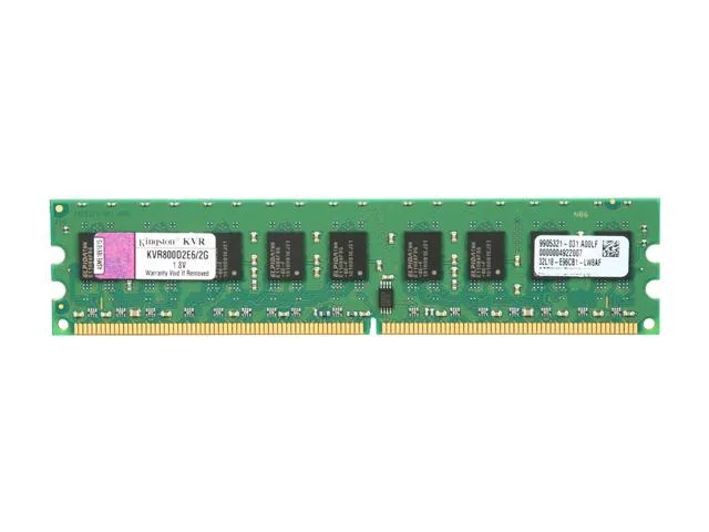 Kingston Technology Corp. Kingston Technology Corp. KVR800D2E6/2G 2GB DDR2 800 ECC server RAM — product photo