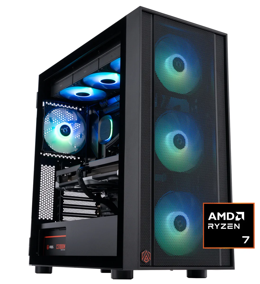 ABS ABS ER9800X3D50801 gaming PC Ryzen 7 9800X3D RTX 5080 32GB 2TB — product photo
