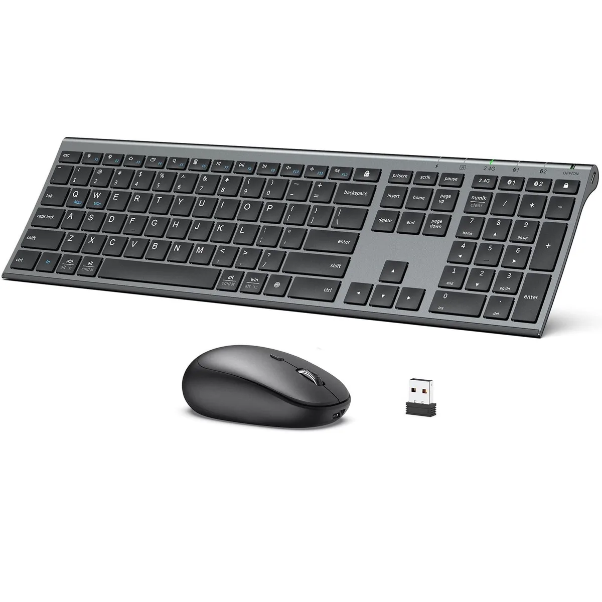 iClever iClever DK03 2 in 1 Accessories Bluetooth 4.2 2.4G 3 Devices 90h — product photo